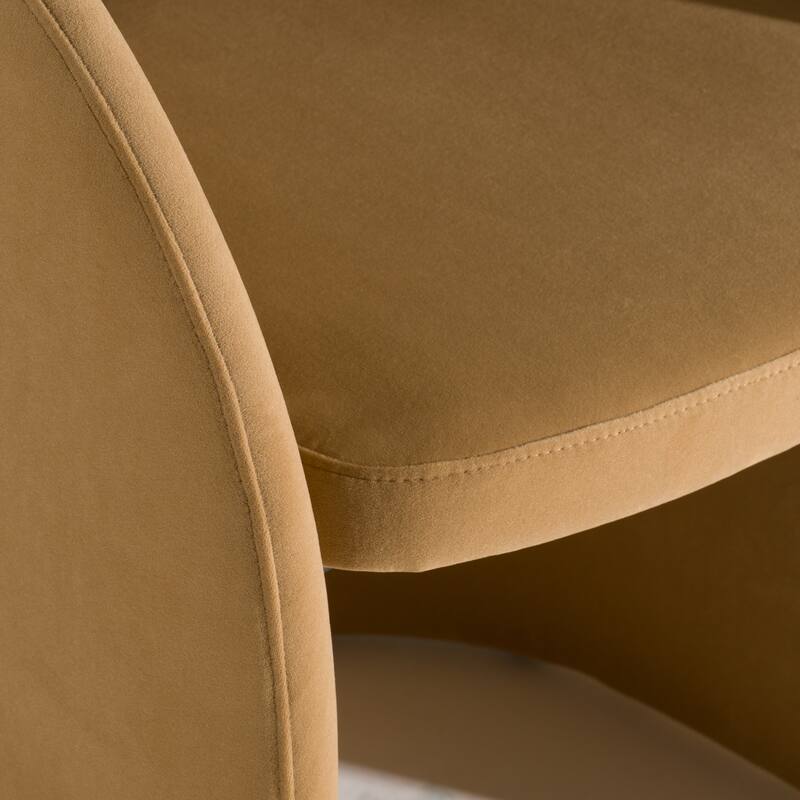 Modrest Brea Modern Tan Fabric Dining Chair