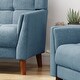 preview thumbnail 8 of 16, Candace Fabric Arm Chair and Loveseat Set by Christopher Knight Home