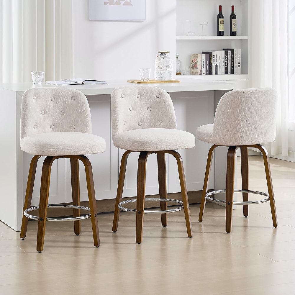 26"/29" Swivel Bar Stools/ Counter Stool with Bentwood Legs