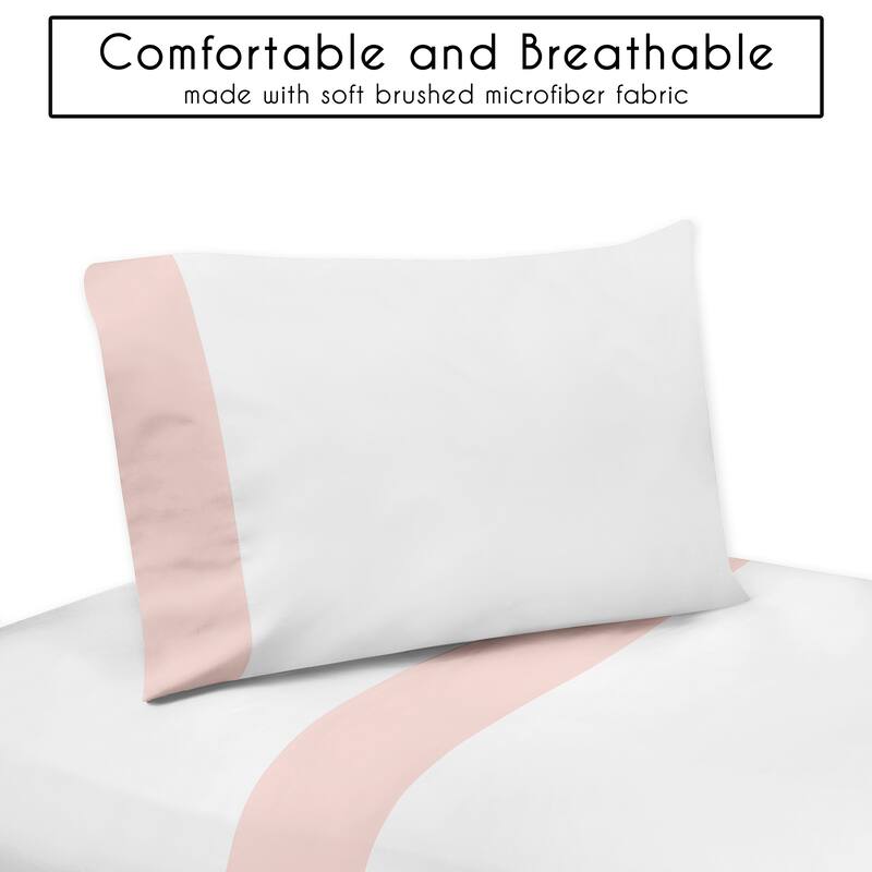 Sweet Jojo Designs Pink Cotton Boho Bohemian Girl 5pc Toddler-size Comforter Set - Blush, Farmhouse, Shabby Chic, Macrame Tuft