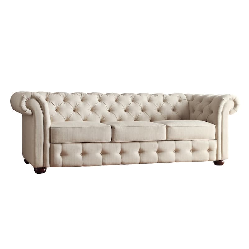 Knightsbridge Beige Chesterfield Sofa and Seating by iNSPIRE Q Artisan