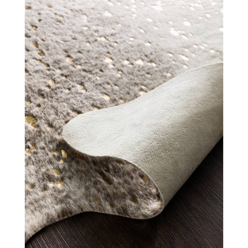 Clayton Modern Rustic Faux Cowhide Area Rug