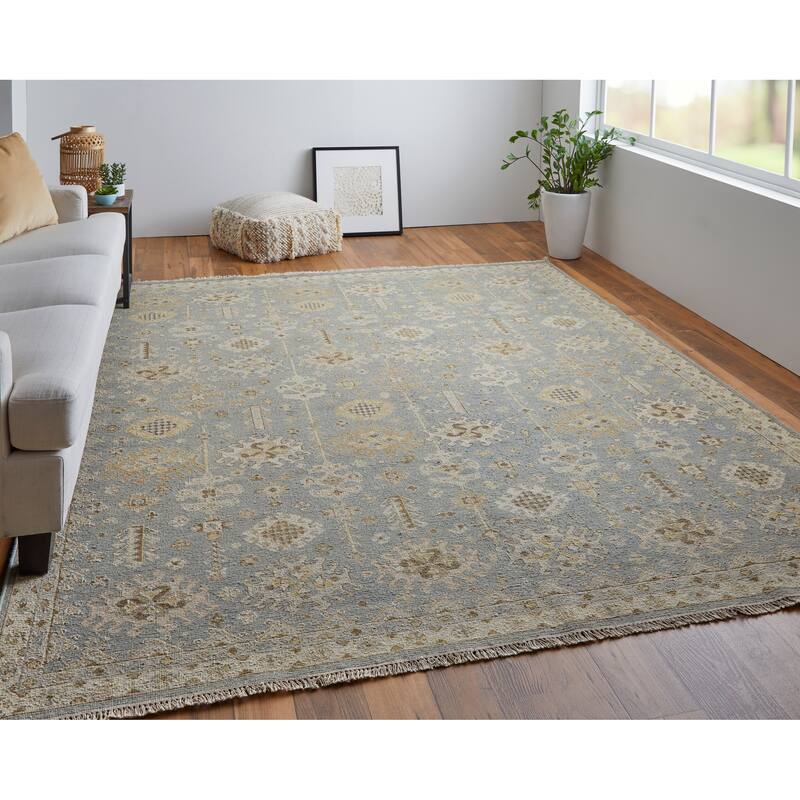 Grand Bazaar Aleska Hand Knotted Oriental Traditional Area Rug