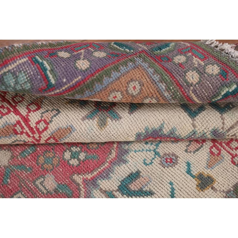 Tabriz Persian Accent Rug Hand-Knotted Wool Carpet - 3'2"x 4'7"