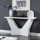 preview thumbnail 6 of 6, Furniture of America Ameena Contemporary 47-in Glass Top Sofa Table