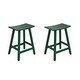 preview thumbnail 43 of 48, Laguna 24" All-Weather Resistant Outdoor Patio Bar Stool (Set of 2) Dark Green