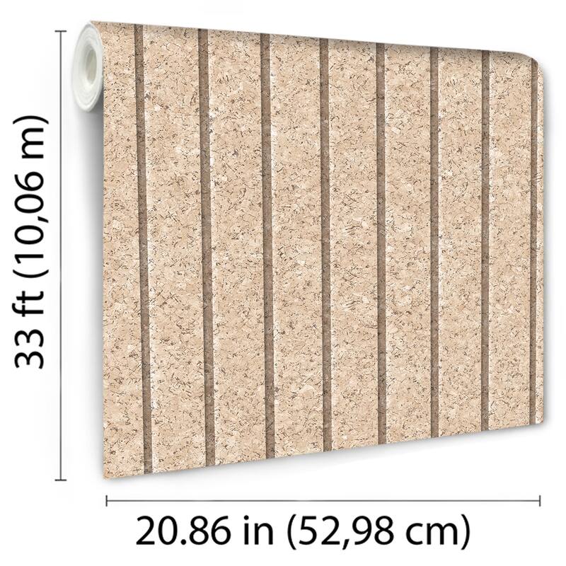 Veer Decor Corkboard Stripe Wallpaper
