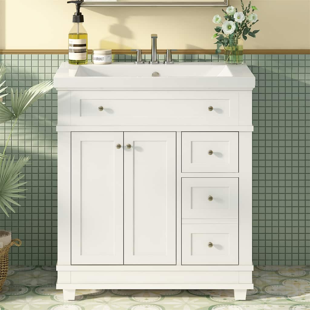 30" Bathroom Vanity Cabinet with Sink