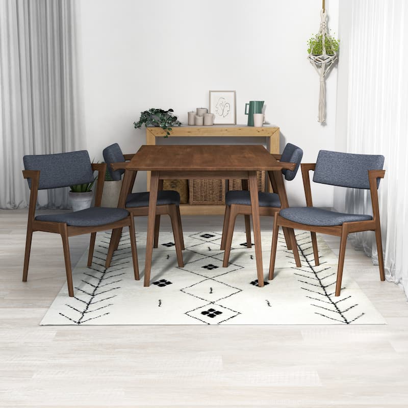 Ariel Mid Century Modern 5 Piece Dining Room Set