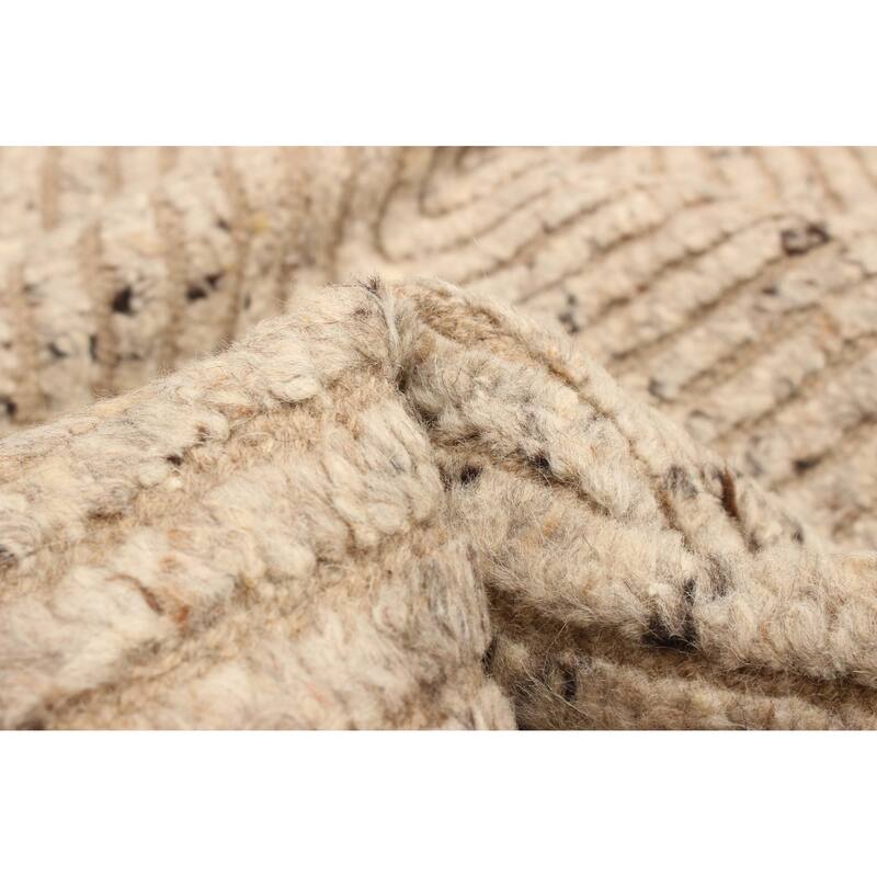 ECARPETGALLERY Hand-knotted Tangier Tan Wool Rug - 5'2 x 7'10