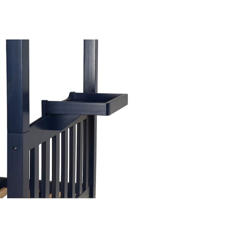 Somette Claire Twin Bunk Bed with Storage Drawers and Tray (Mattresses Not Included)