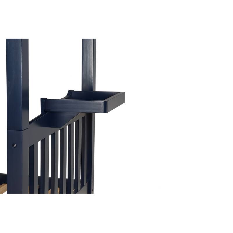 Somette Claire Twin over Twin Bunk Bed with Tray (Mattresses Not Included)