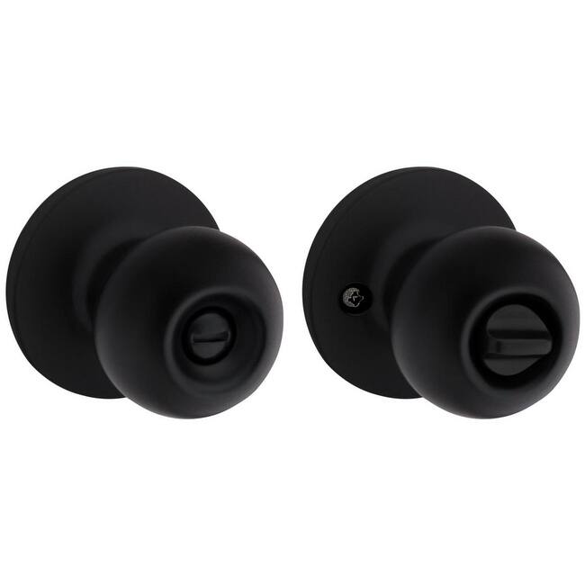 Kwikset Regina Privacy Door Knob Set with Round Rose from the SafeLock