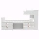 preview thumbnail 11 of 52, Captain Platform Bed Frame with Storage Bookcases, Shelves & Four Drawers