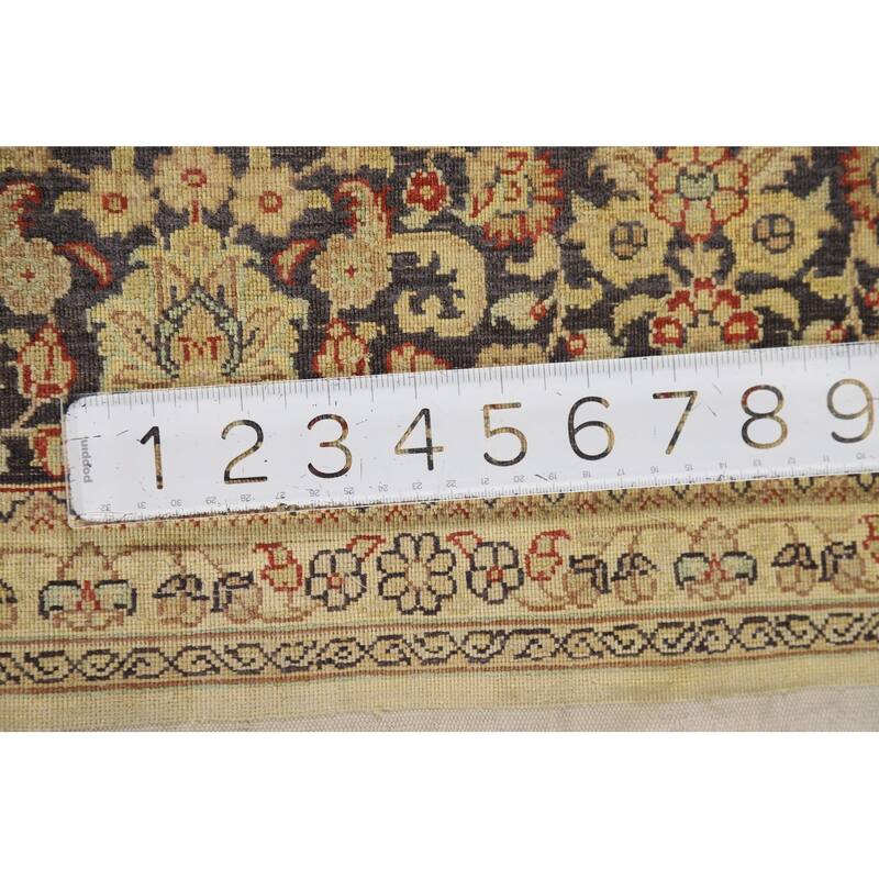 Pre-1900 Antique Silk Farahan Foyer Rug Hand-Knotted Wool Carpet - 4'0" x 6'0"