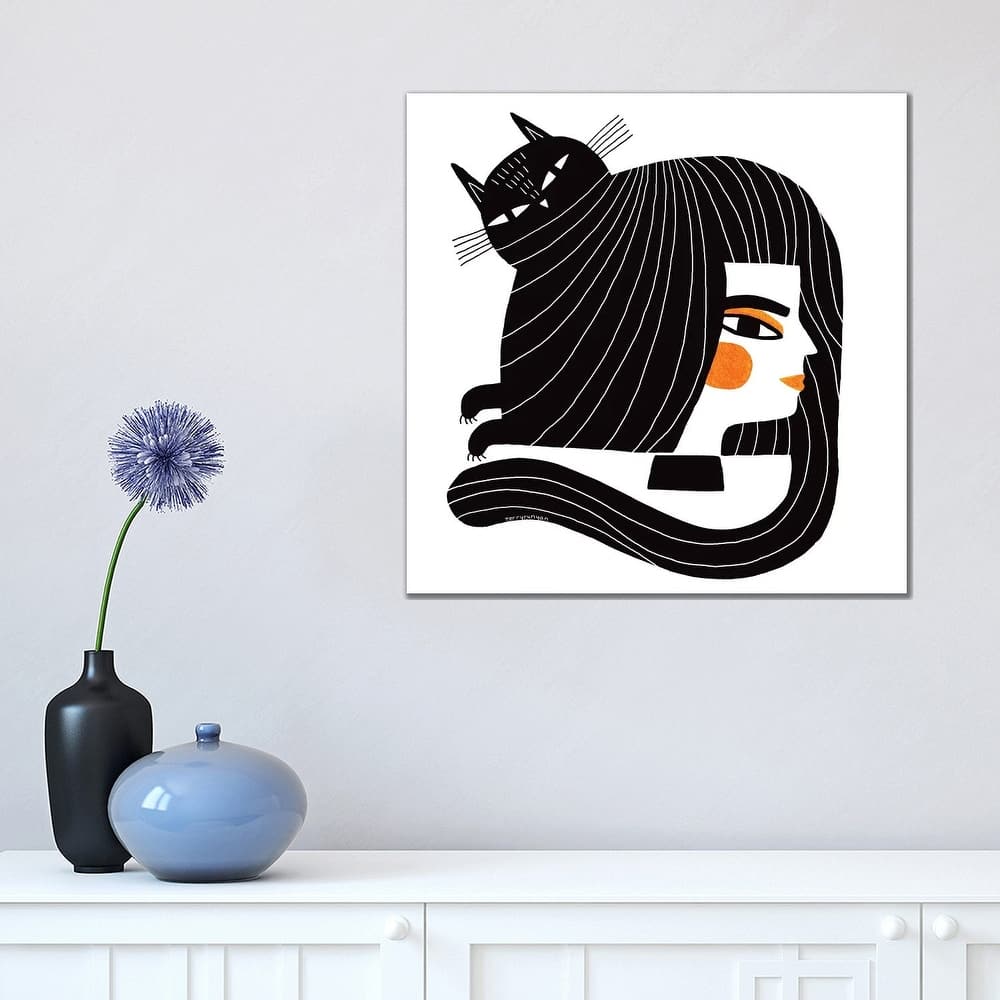 iCanvas "Cat Hair" by Terry Runyan Canvas Print