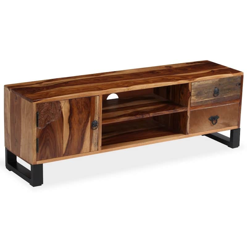 vidaXL TV Stand Solid Wood Sheesham 47.2"x11.8"x15.7"