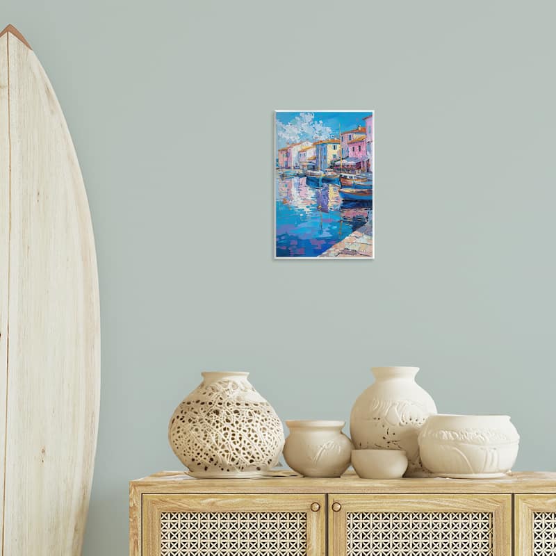 Stupell Abstract Harbor Reflection Wall Plaque Art Design By LSR Design Studio