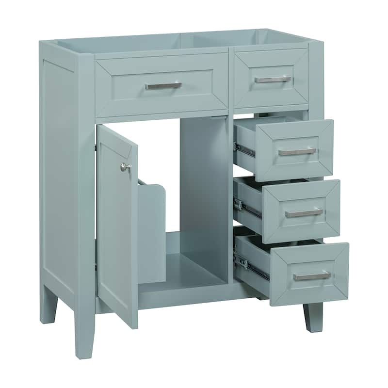 30"Bathroom Vanity without Sink,Cabinet Base Only,Bathroom Cabinet with Drawers,Solid Frame and MDF Board