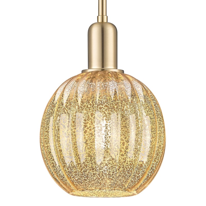 Innovations Lighting 716-1S-G458-7ME Preston 7" Wide Mini Pendant with - Champagne Bronze