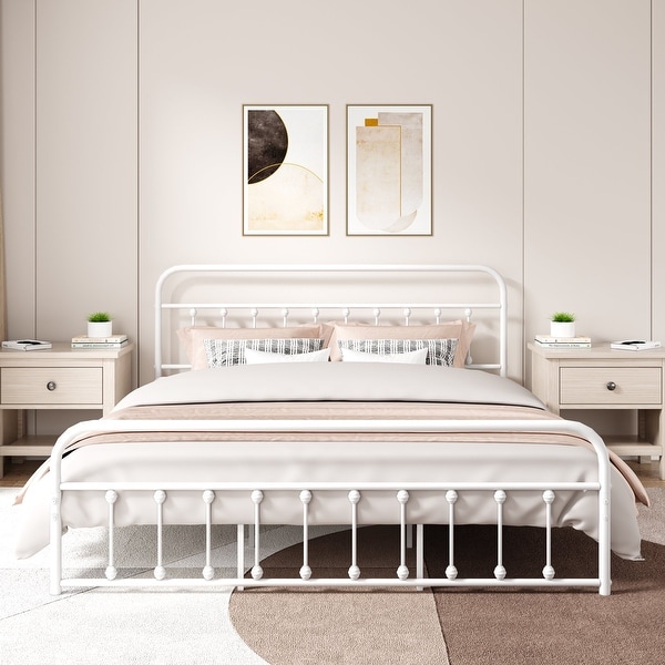 Aufank metal 2025 bed frame
