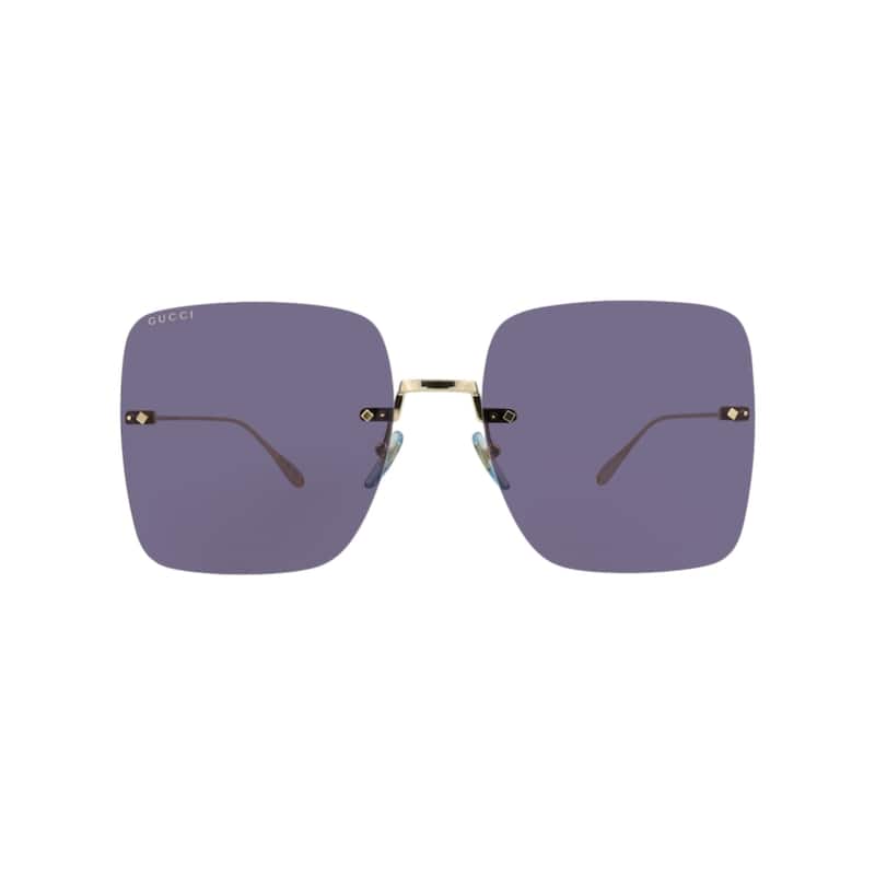 Gucci Square-Frame Metal Sunglasses - NS