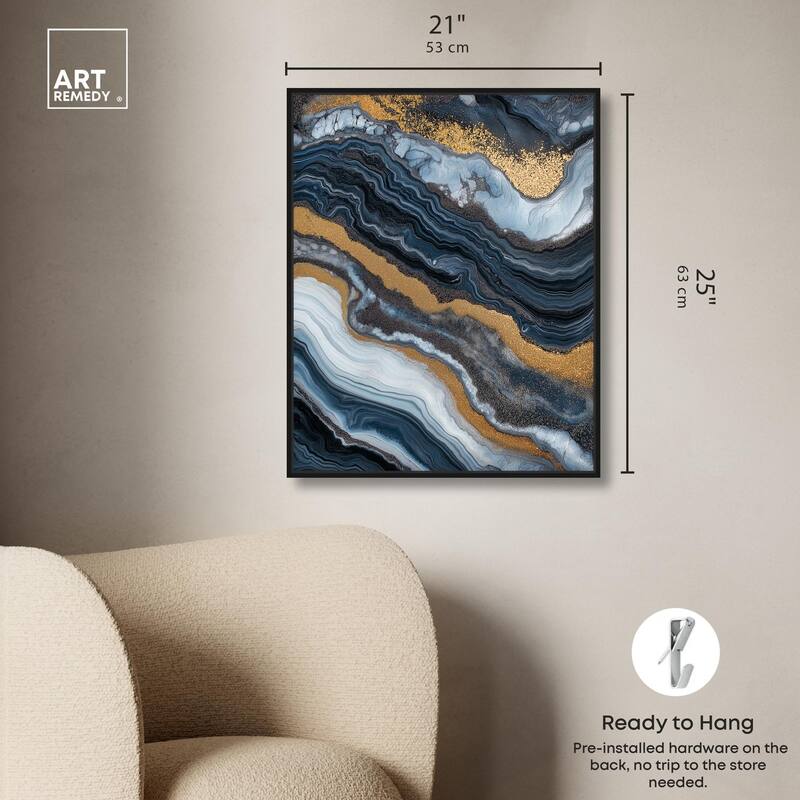 Acrylic Flow I Canvas by Art Remedy