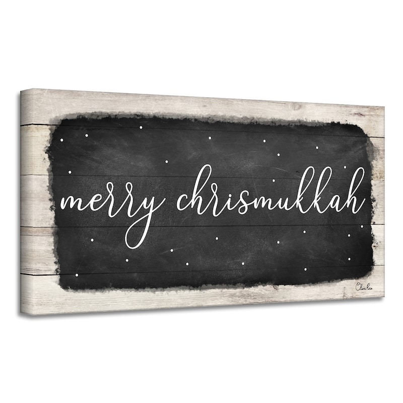 Ready2HangArt 'Merry Chrismukkah' Hanukkah Canvas Wall Art by Olivia Rose