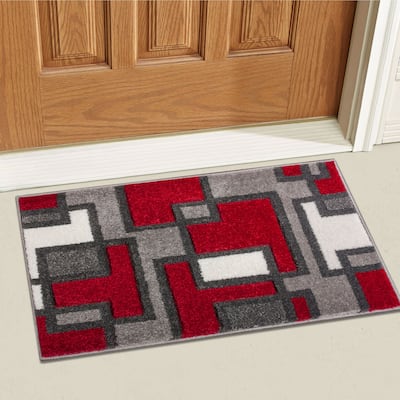 Well Woven Modern Geometric Mat Accent Rug - 2' x 3' - 2' x 3'