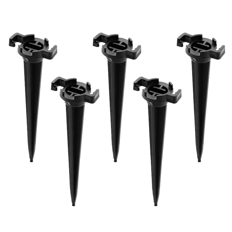 C7 and C9 Outdoor Christmas Light Stakes - 5" - Black - 100pc