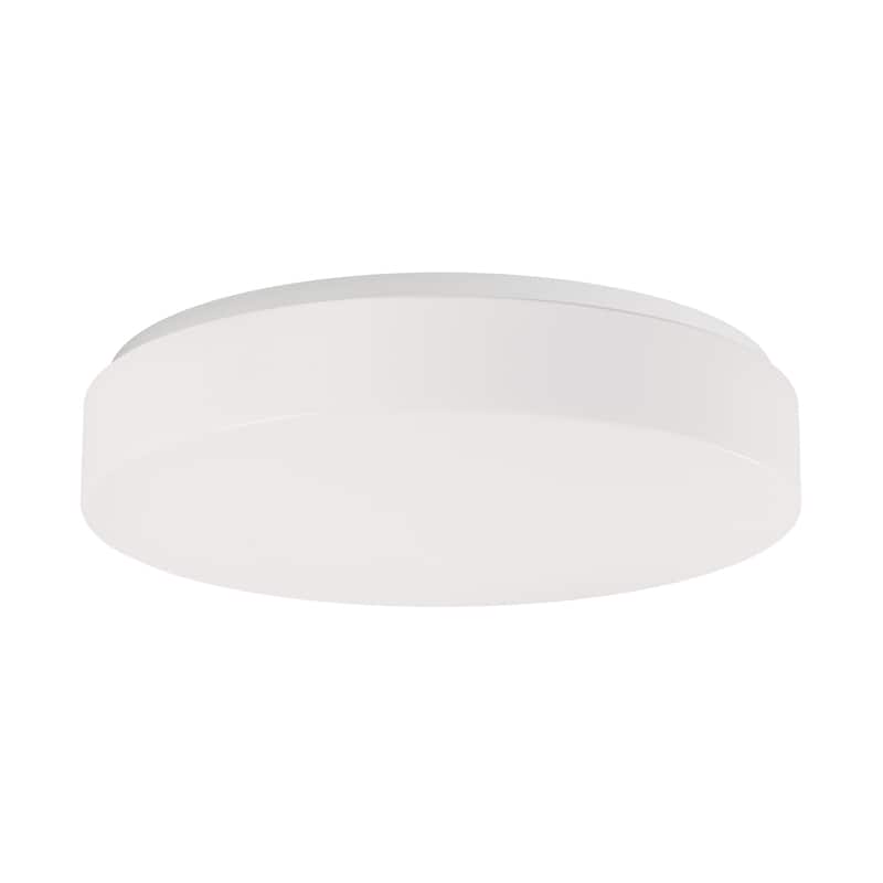 Maxim 57552 Mint 15" Wide LED Flush Mount Drum Ceiling Fixture - White