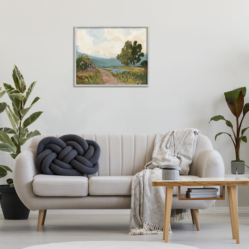 Stupell Path to Distant Countryside Framed Giclee Art Design By Sara Baker