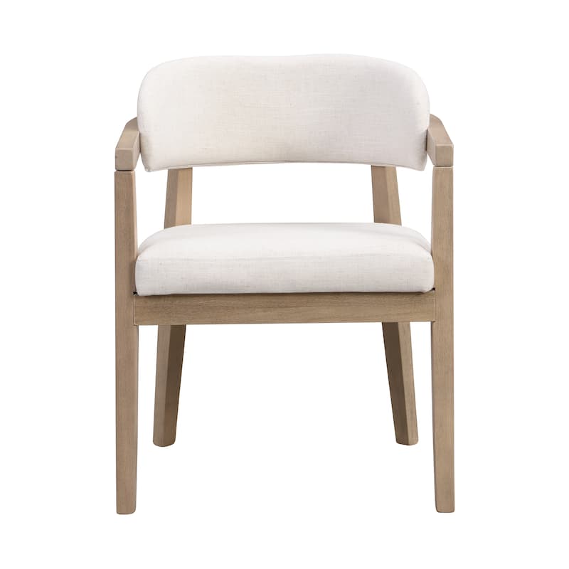 Christopher Knight Home - Carter Modern Dining Armchair Set of 2 with Upholstered Seating and Solid Wood Frame