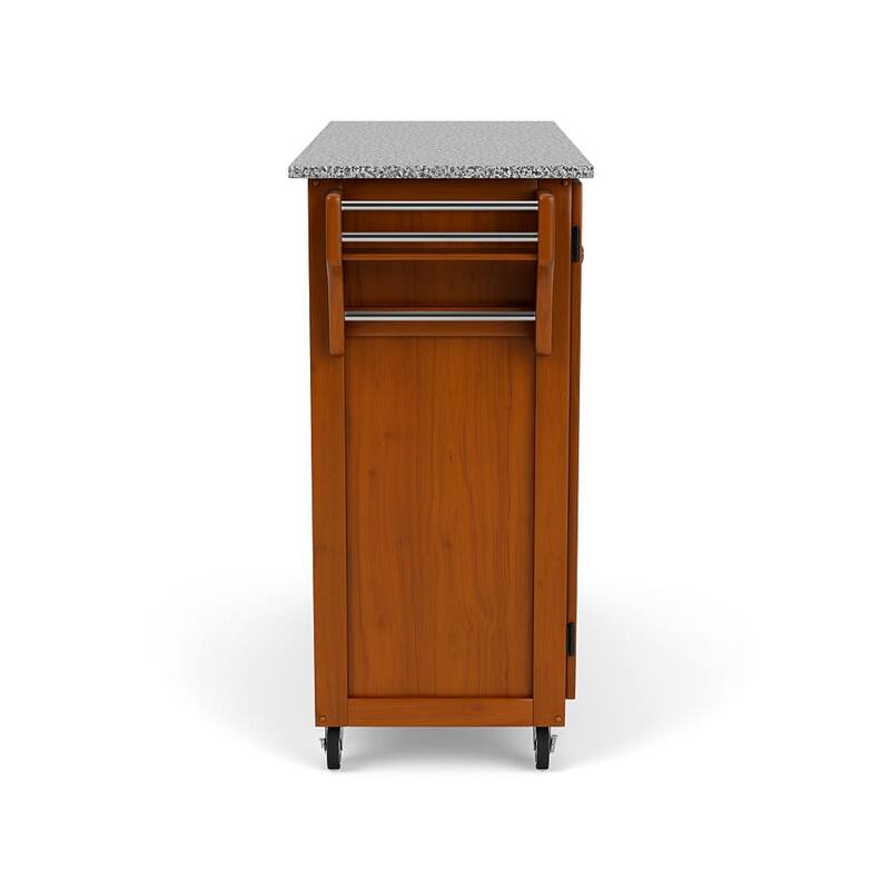 Homestyles Create-A-Cart Brown Wood Kitchen Cart - 48" x 18" x 36"
