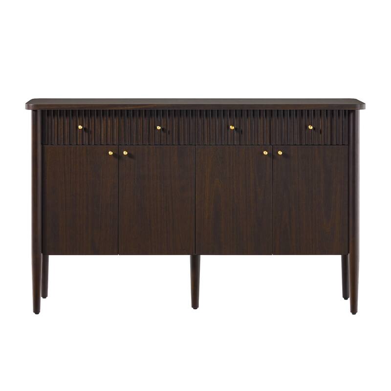 Walker Edison Modern Fluted Wood Buffet Sideboard with Storage