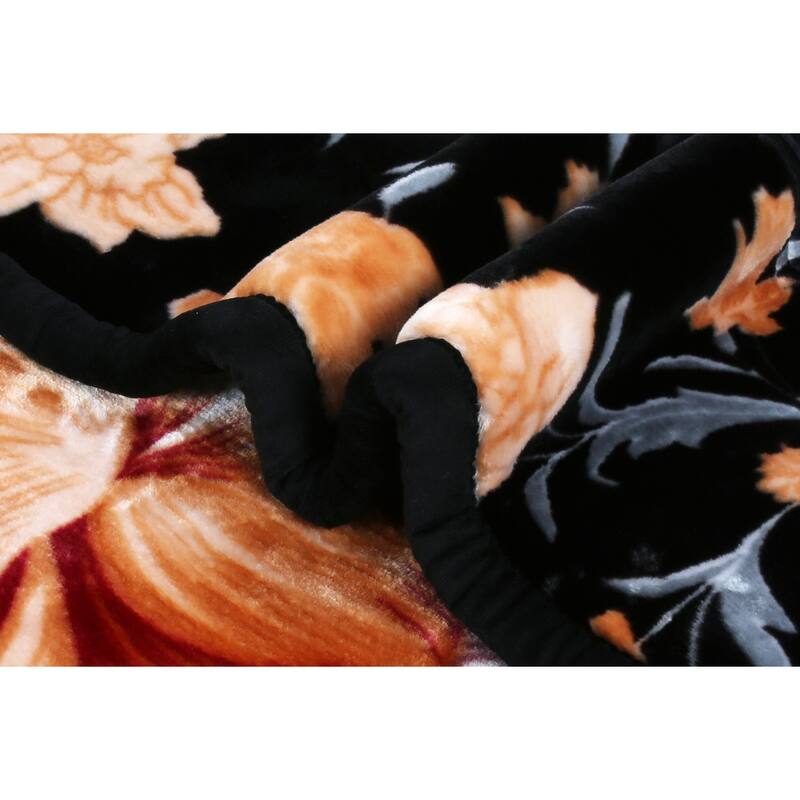 Empyrean Velvet 2 Ply Heavy Reversible Printed Raschel Blanket