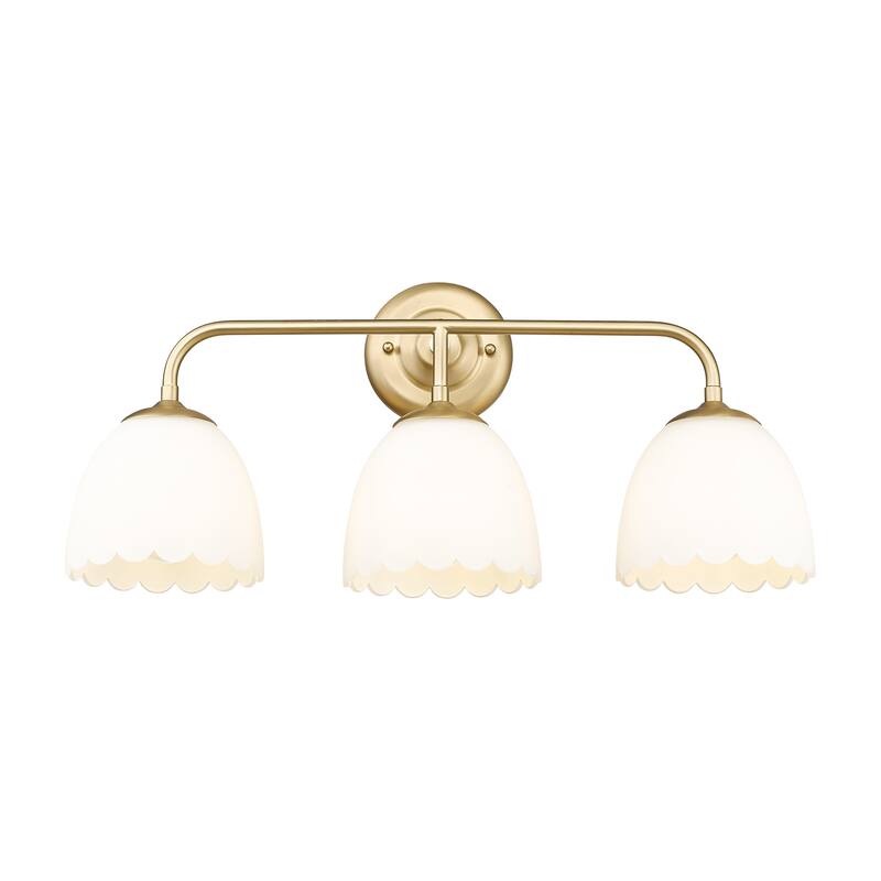 Golden Lighting Dorinda 3-light Vanity in Brushed Champagne Brass