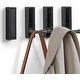 preview thumbnail 26 of 32, Folding Coat Hooks, 4Pcs Foldable Heavy Duty Wall Hooks Matte Black
