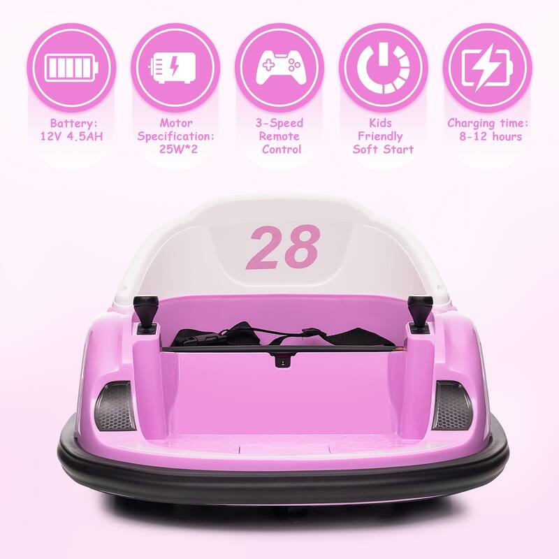 Electric 12V Ride On Bumper Car for Kids Gifts