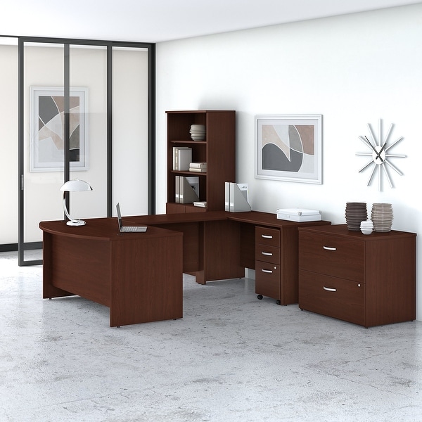 Studio C 60W U Shaped Desk with Storage by Bush Business Furniture