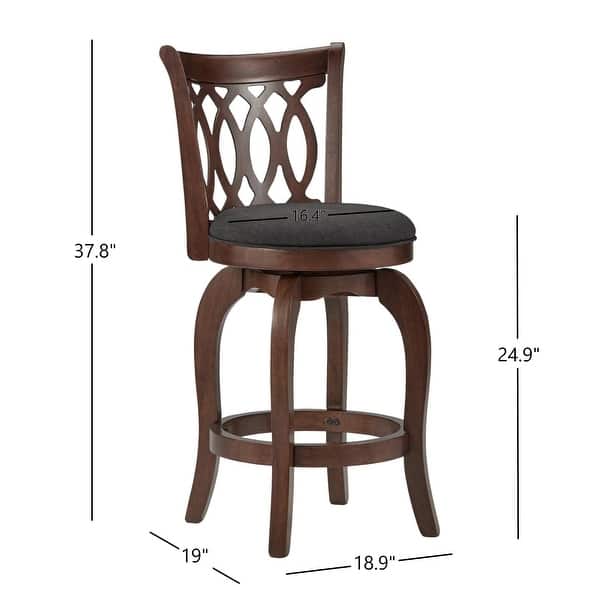 Verona Swivel 24 Inch Counter Height Stool By Inspire Q Classic On Sale Overstock 4101678
