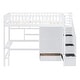 preview thumbnail 3 of 17, Twin Size Loft Bed with Bookshelf and Desk