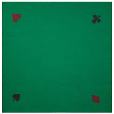 GSE™ 40"x40" Casino Poker Playing Card Tabletop Felt. Card Games Mat - Layout Felt