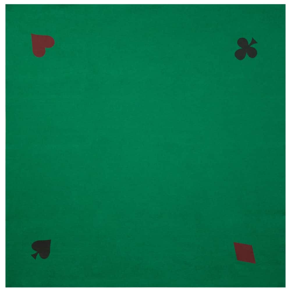 GSE™ 40"x40" Casino Poker Playing Card Tabletop Felt. Card Games Mat - Layout Felt