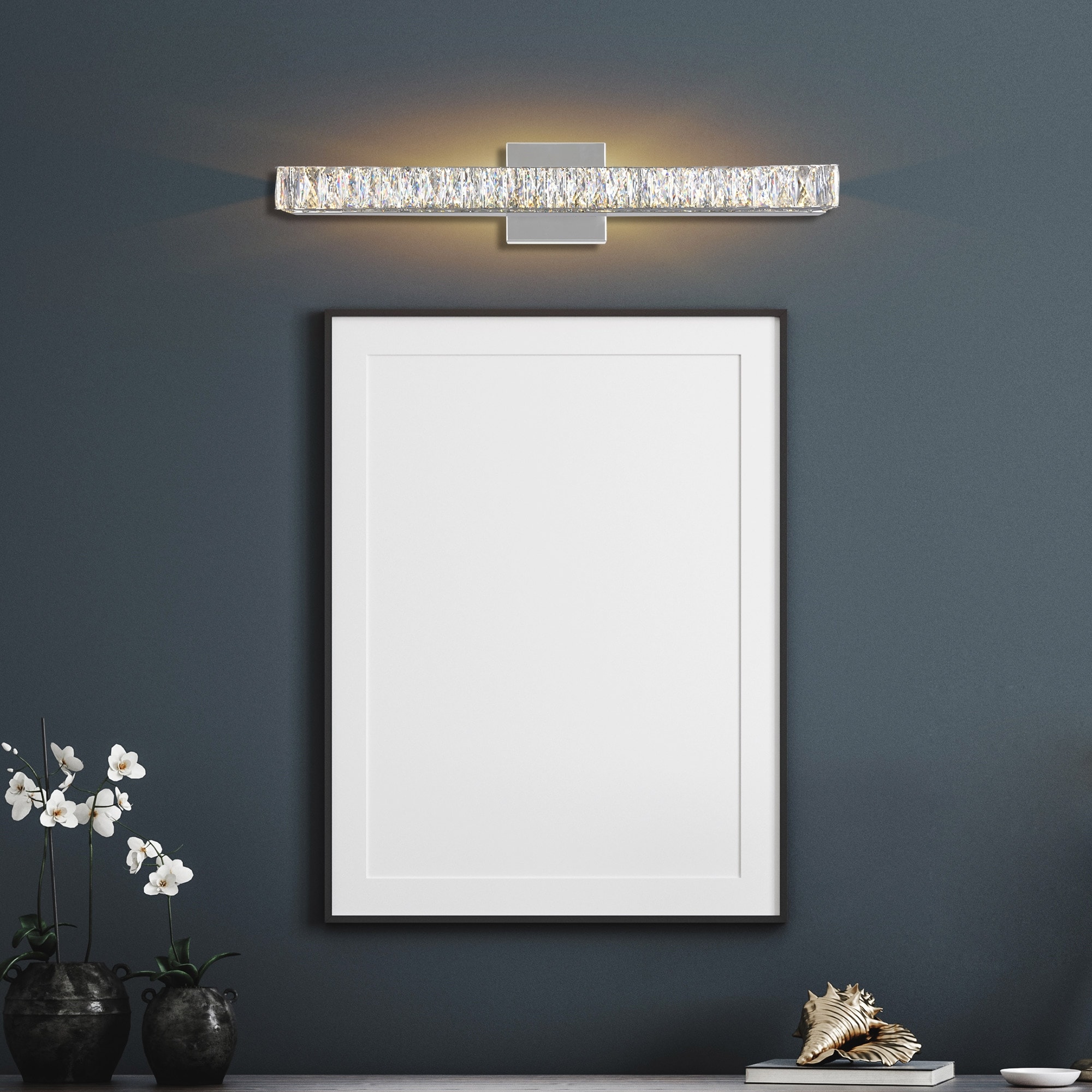 CWI Lighting Milan Integrated LED 24in Chrome Vanity Light