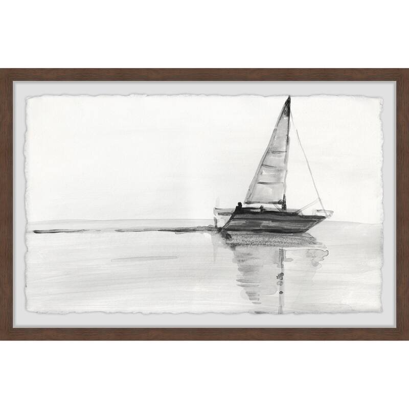 Sail with Me Framed Wall Art, Elegant Home Touch - Sophisticated Artwork for Refined Décor