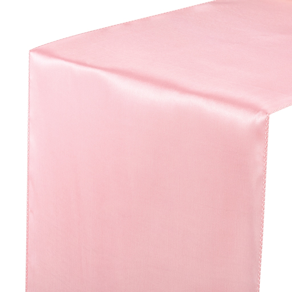 6 Pack Satin Table Runner, 12"x108" Smooth Silk Table Runner