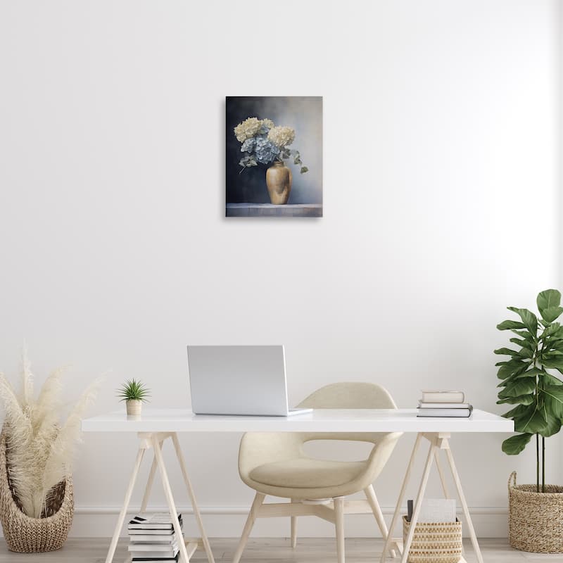 Stupell Subtle Hydrangeas in Vase Canvas Wall Art Design By Arlington Prints