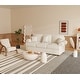 preview thumbnail 3 of 14, 66" Fabric Sofa Sets Modern Loveseat Sofas for Living Room