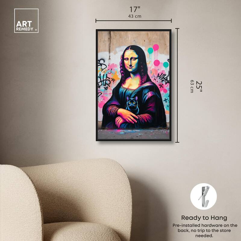 Lisa's Little Secret Canvas by Art Remedy